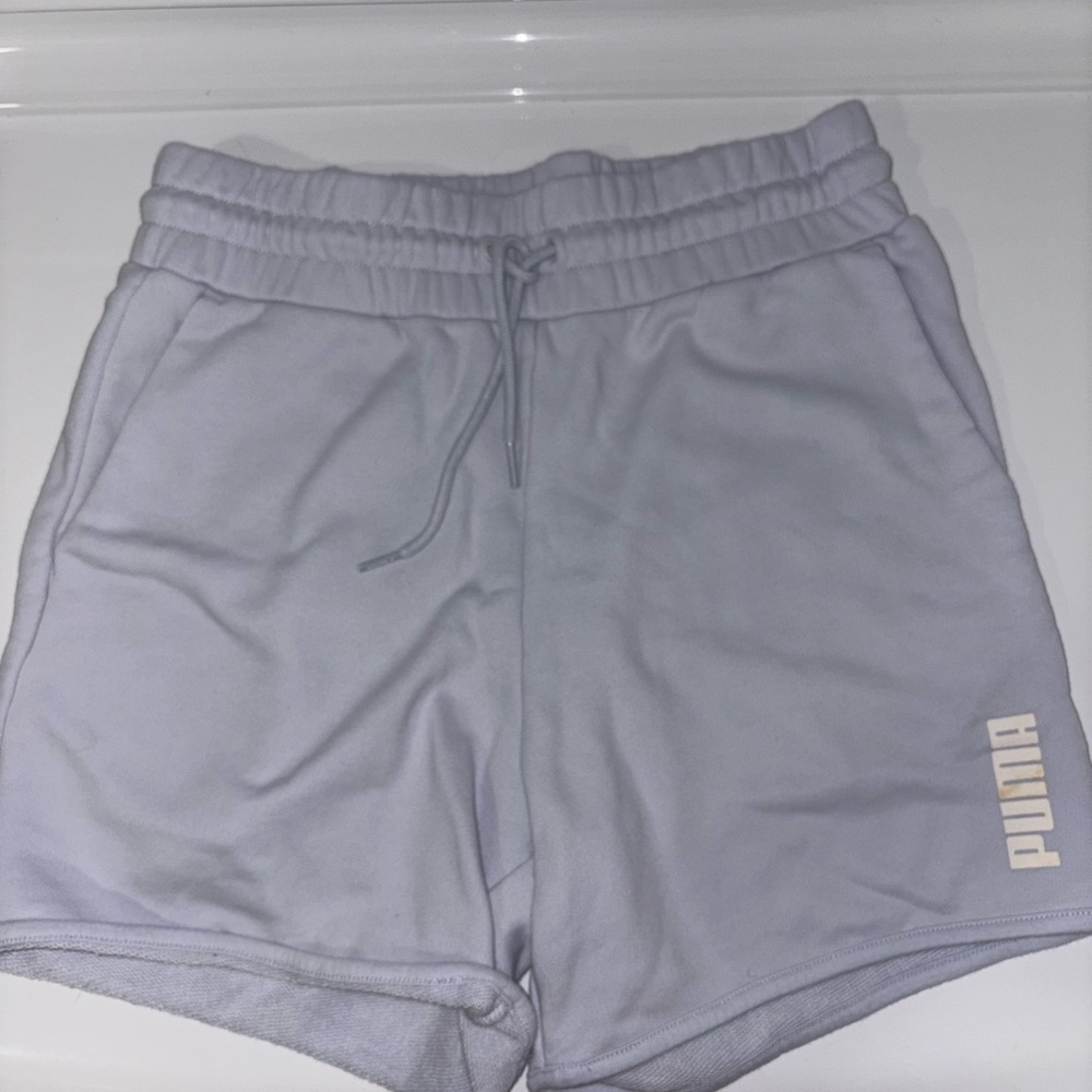 Women’s Small Puma Jogger Shorts Light Blue
